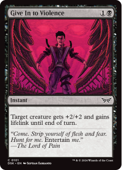 Give In to Violence single card from Magic the Gathering