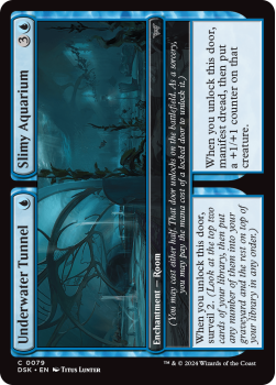 Underwater Tunnel // Slimy Aquarium single card from Magic the Gathering