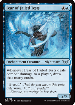 Fear of Failed Tests single card from Magic the Gathering