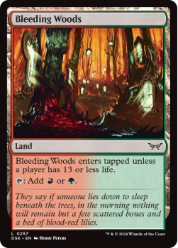 Bleeding Woods single card from Magic the Gathering