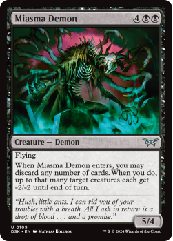 Miasma Demon single card from Magic the Gathering