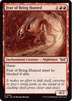 Fear of Being Hunted (FOIL) single card from Magic the Gathering