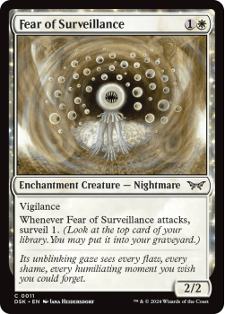 Fear of Surveillance (FOIL) single card from Magic the Gathering
