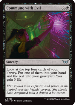 Commune with Evil single card from Magic the Gathering