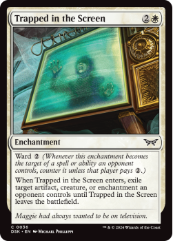 Trapped in the Screen (FOIL) single card from Magic the Gathering
