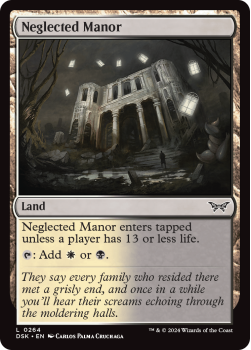 Neglected Manor single card from Magic the Gathering