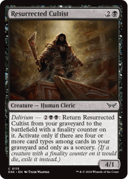 Resurrected Cultist (FOIL) single card from Magic the Gathering