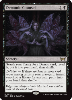 Demonic Counsel single card from Magic the Gathering