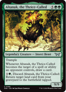 Altanak, the Thrice-Called single card from Magic the Gathering