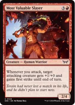 Most Valuable Slayer (FOIL) single card from Magic the Gathering