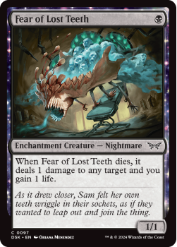 Fear of Lost Teeth (FOIL) single card from Magic the Gathering