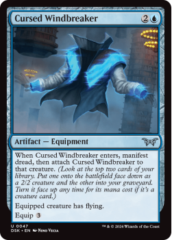 Cursed Windbreaker single card from Magic the Gathering