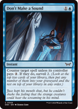 Don't Make a Sound single card from Magic the Gathering