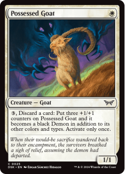 Possessed Goat single card from Magic the Gathering