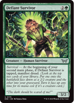 Defiant Survivor single card from Magic the Gathering