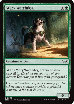 Wary Watchdog (FOIL) single card from Magic the Gathering