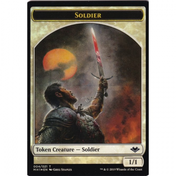 Soldier (FOIL) : MODERN HORIZONS TOKEN (FOIL) 04/21 - Magic the Gathering Single Card