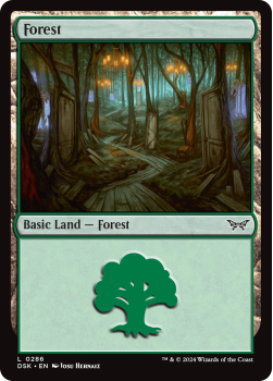 Forest single card from Magic the Gathering