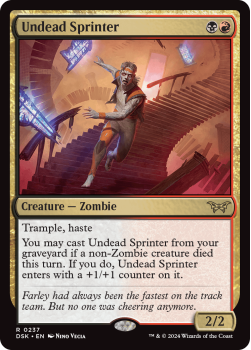 Undead Sprinter (FOIL) single card from Magic the Gathering