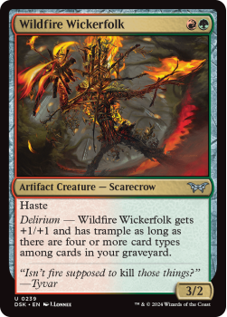 Wildfire Wickerfolk single card from Magic the Gathering