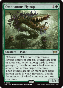 Omnivorous Flytrap single card from Magic the Gathering
