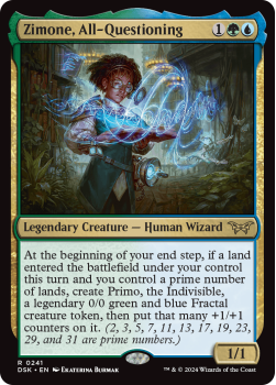 Zimone, All-Questioning single card from Magic the Gathering
