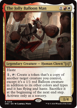 The Jolly Balloon Man single card from Magic the Gathering