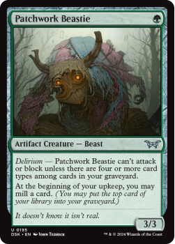 Patchwork Beastie single card from Magic the Gathering