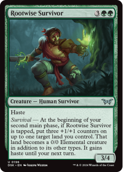 Rootwise Survivor (FOIL) single card from Magic the Gathering