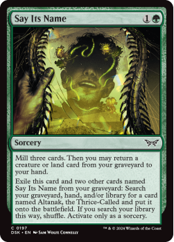Say Its Name (FOIL) single card from Magic the Gathering