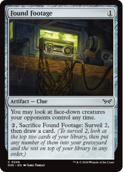 Found Footage (FOIL) single card from Magic the Gathering
