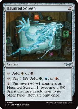 Haunted Screen single card from Magic the Gathering