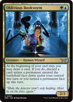 Oblivious Bookworm (MONSTER) single card from Magic the Gathering
