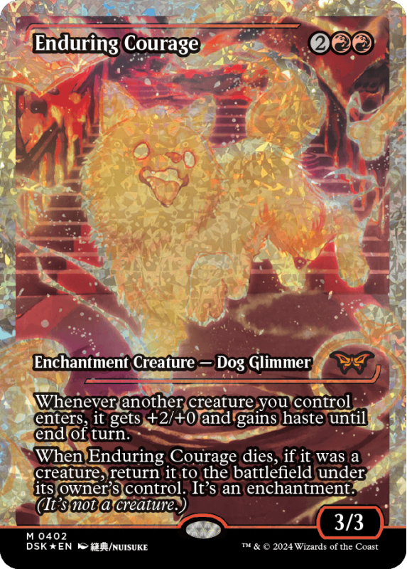 Enduring Courage (JAPAN SHOWCASE FRACTURE FOIL) : 0402 DUSKMOURN: HOUSE OF  HORROR - Magic the Gathering Single Card