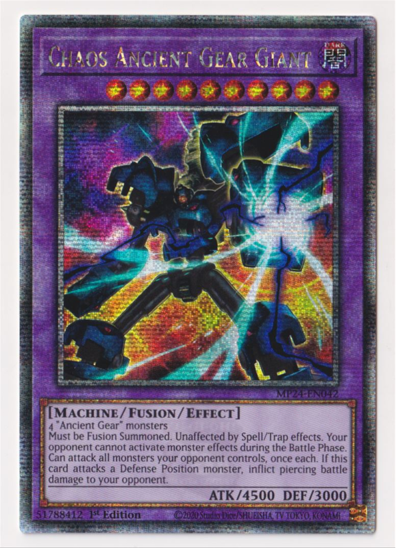 Chaos Ancient Gear Giant (Quarter Century Secret Rare) : MP24-EN042 - Yu-Gi-Oh! Single Card Chaos Ancient Gear Giant (Quarter Century Secret Rare) : MP24-EN042 - Yu-Gi-Oh! Single Card
