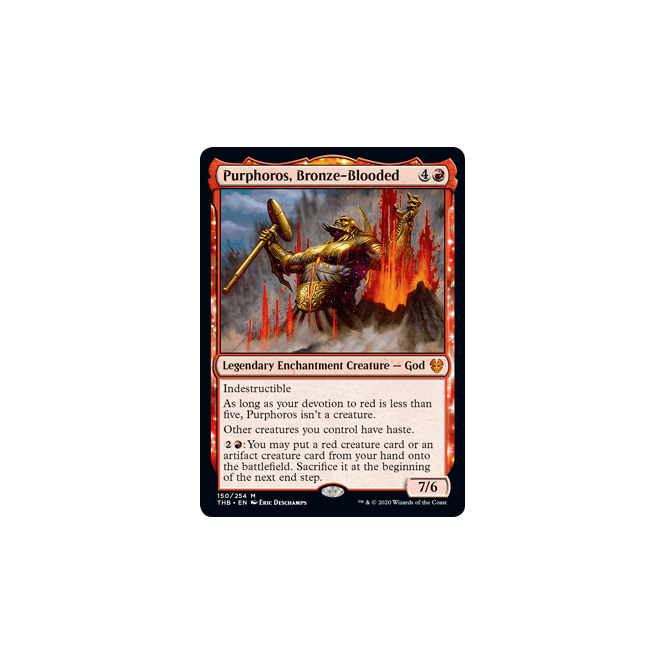 Purphoros, BronzeBlooded THEROS BEYOND DEATH 150/254 Magic the