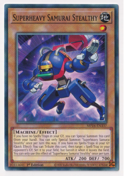 Superheavy Samurai Stealthy single card from Yu-Gi-Oh!