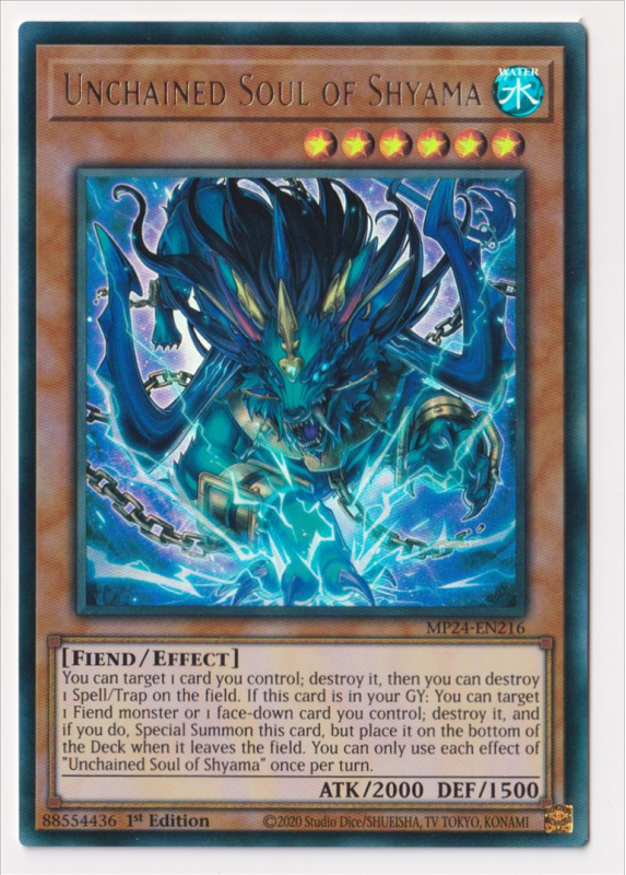 Unchained Soul of Shyama (Ultra Rare) : MP24-EN216 - Yu-Gi-Oh! Single Card Unchained Soul of Shyama (Ultra Rare) : MP24-EN216 - Yu-Gi-Oh! Single Card