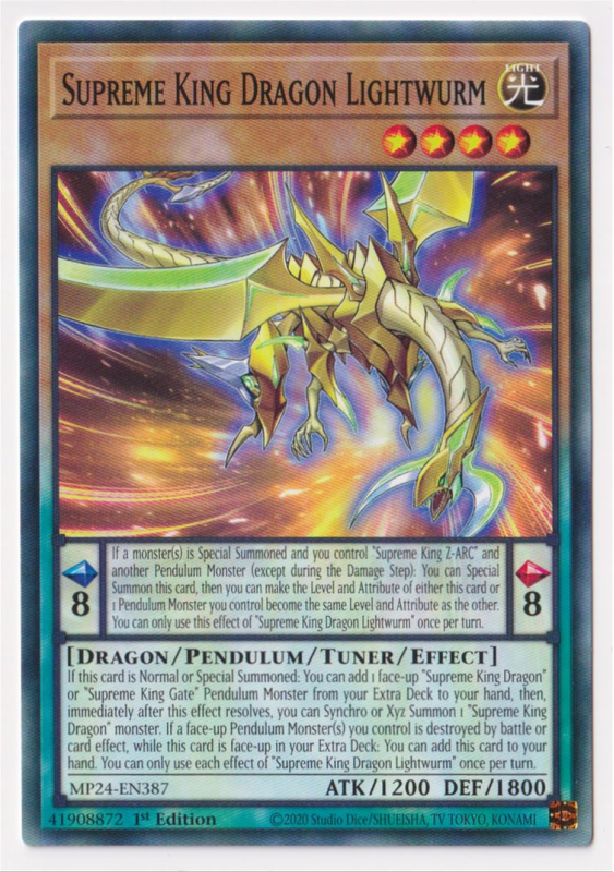 Supreme King Dragon Lightwurm (Common) : MP24-EN387 - Yu-Gi-Oh! Single Card Supreme King Dragon Lightwurm (Common) : MP24-EN387 - Yu-Gi-Oh! Single Card