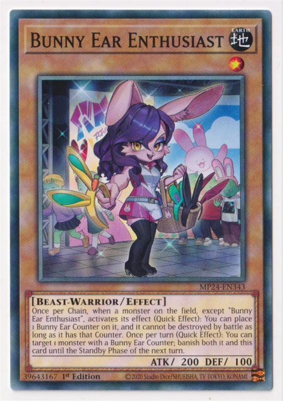 Bunny Ear Enthusiast (Common) : MP24-EN343 - Yu-Gi-Oh! Single Card