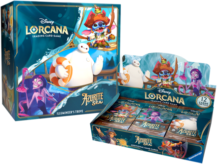 Disney Lorcana Azurite Sea Trove and Booster Box Combo