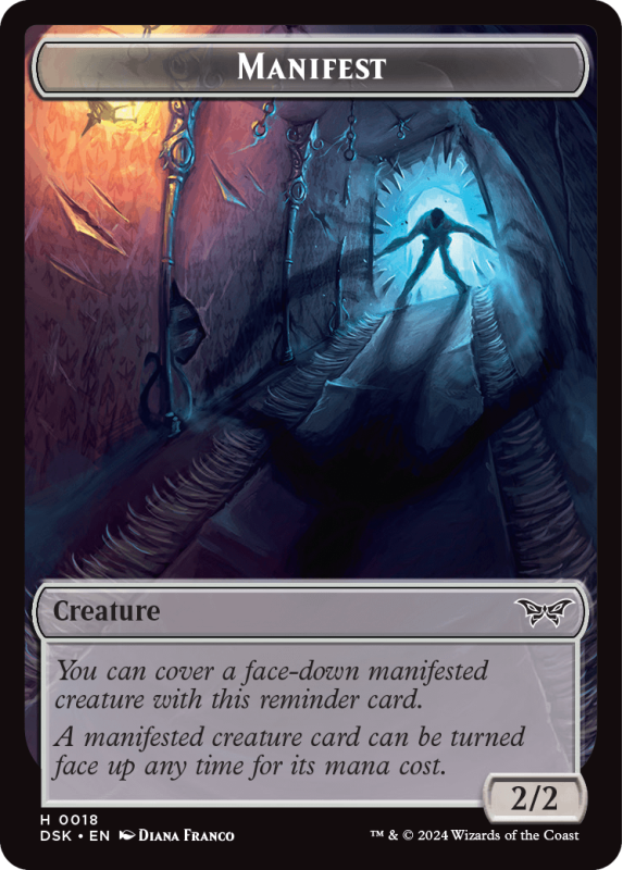 Manifest // Beast Token : 0018 DUSKMOURN: HOUSE OF HORROR - Magic the  Gathering Single Card