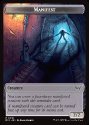 Manifest // Beast Token : 0018 DUSKMOURN: HOUSE OF HORROR - Magic the Gathering Single Card - Image 2