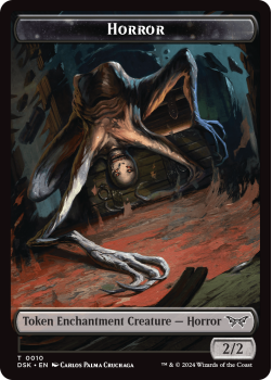 Horror Token : 0010 DUSKMOURN: HOUSE OF HORROR - Magic the Gathering Single Card