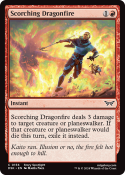 Scorching Dragonfire : 0156 DUSKMOURN: HOUSE OF HORROR - Magic the Gathering Single Card