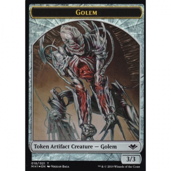 Golem (FOIL) : MODERN HORIZONS TOKEN (FOIL) 18/21 - Magic the Gathering Single Card
