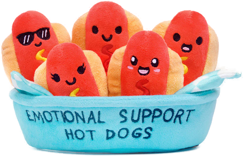 Emotional Support Hot Dog Plush Toy Chaos Cards