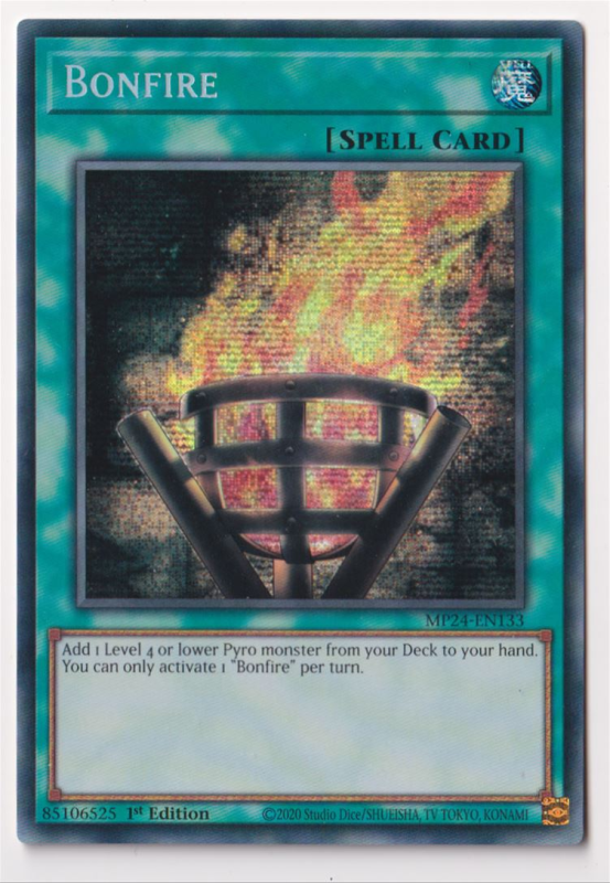 bonfire deck yugioh - MP24-EN133 - Prismatic Secret Rare Bonfire makes Things HOT In