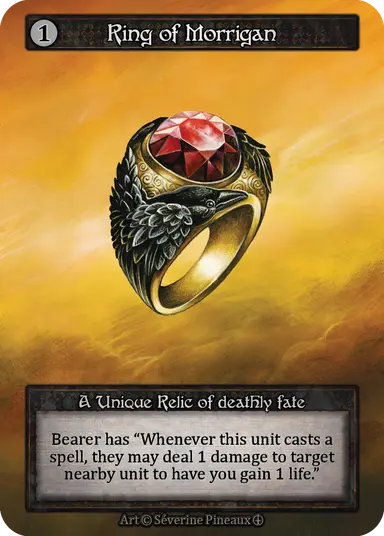 その他 Sorcery TCG Ring of Morrigan foil その他 Sorcery TCG Ring of Morrigan foil Foil Ring of