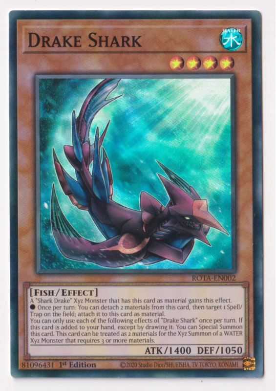 Drake Shark (Super Rare) : ROTA-EN002 - Yu-Gi-Oh! Single Card Drake Shark (Super Rare) : ROTA-EN002 - Yu-Gi-Oh! Single Card